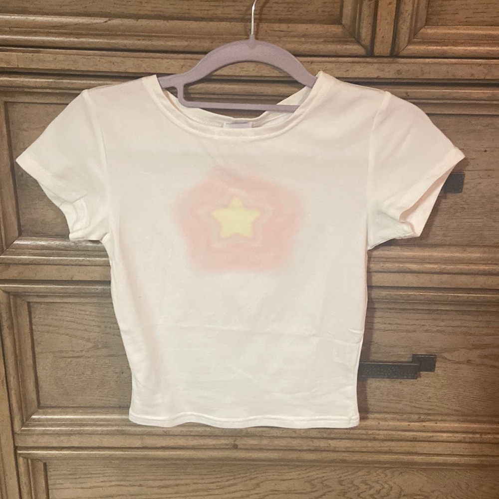 White princess Polly baby tee